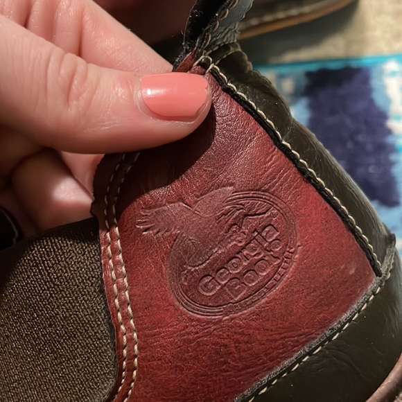 Women's Georgia Giant Boots Burgundy Slip On Work Shoe Size 8.5 Leather GR185 - Picture 2 of 4